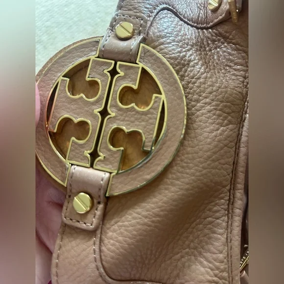 Tory Burch Dusty Rose Colored Leather Shoulder Bag - Picture 12 of 16